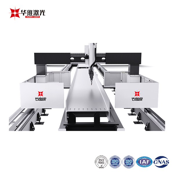 Macchina da taglio laser a raggio H 3D CNC 12000W per la lavorazione dell'acciaio metallico